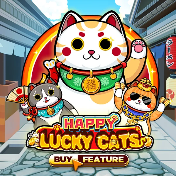 Microgaming : Happy Lucky Cats - RIVAL168